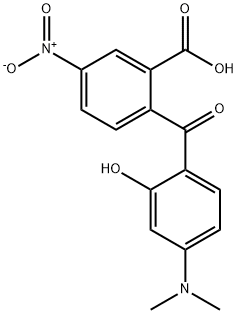 2'-羧基-4-二甲基氨基-2-羟基-4'-硝基二苯甲酮 结构式