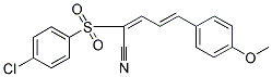 2-((4-CHLOROPHENYL)SULFONYL)-5-(4-METHOXYPHENYL)PENTA-2,4-DIENENITRILE 结构式