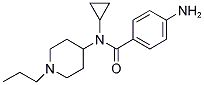 4-AMINO-N-CYCLOPROPYL-N-(1-PROPYLPIPERIDIN-4-YL)BENZAMIDE 结构式
