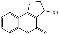 3-HYDROXY-2,3-DIHYDRO-4H-FURO[3,2-C]CHROMEN-4-ONE 结构式