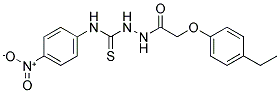 1-(2-(4-ETHYLPHENOXY)ACETYL)-4-(4-NITROPHENYL)THIOSEMICARBAZIDE 结构式