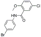 N-(4-BROMOPHENYL)-5-CHLORO-2-METHOXYBENZAMIDE 结构式