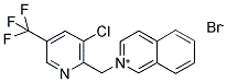 2-([3-CHLORO-5-(TRIFLUOROMETHYL)PYRIDIN-2-YL]METHYL)ISOQUINOLINIUM BROMIDE 结构式