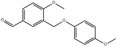 苯甲醛,4-甲氧基-3-(4-甲氧基苯氧基甲基)- 结构式