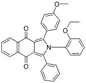 2-(2-ETHOXYPHENYL)-1-(4-METHOXYPHENYL)-3-PHENYL-2H-BENZO[F]ISOINDOLE-4,9-DIONE 结构式