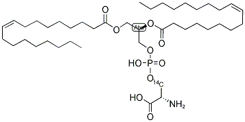 L-3-PHOSPHATIDYL-L-[3-14C]SERINE,1,2-DIOLEOYL 结构式