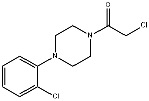 2-氯-1-(4-(2-氯苯基)哌嗪-1-基)乙烷-1-酮 结构式