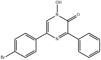 5-(4-BROMOPHENYL)-1-HYDROXY-3-PHENYL-2(1H)-PYRAZINONE 结构式