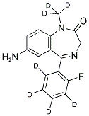 7-AMINOFLUNITRAZEPAM-D7 结构式