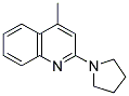 4-METHYL-2-(1-PYRROLIDINYL)QUINOLINE 结构式