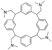 5,11,17,23-Tetrakis-dimethylaminomethylcalix[4]arene 结构式
