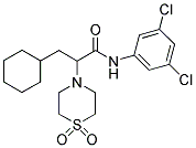 3-CYCLOHEXYL-N-(3,5-DICHLOROPHENYL)-2-(1,1-DIOXO-1LAMBDA6,4-THIAZINAN-4-YL)PROPANAMIDE 结构式