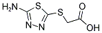 (5-AMINO-[1,3,4]THIADIAZOL-2-YLSULFANYL)-ACETIC ACID 结构式