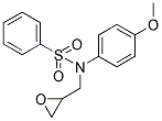 N-(4-METHOXY-PHENYL)-N-OXIRANYLMETHYL-BENZENESULFONAMIDE 结构式