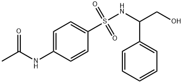N-(4-([(2-HYDROXY-1-PHENYLETHYL)AMINO]SULFONYL)PHENYL)ACETAMIDE 结构式