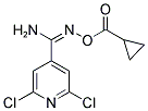 2,6-DICHLORO-N'-[(CYCLOPROPYLCARBONYL)OXY]PYRIDINE-4-CARBOXIMIDAMIDE 结构式