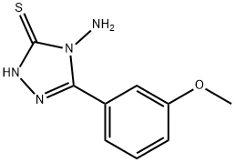 4-氨基-5-(3-甲氧苯基)-2H-1,2,4-三唑-3-硫酮 结构式