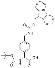 BOC-D, L-PHG(4-CH2NH-FMOC) 结构式