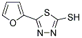 5-(2-FURYL)-1,3,4-THIADIAZOL-2-YL HYDROSULFIDE 结构式