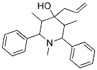 4-ALLYL-1,3,5-TRIMETHYL-2,6-DIPHENYLPIPERIDIN-4-OL 结构式