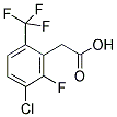 3-CHLORO-2-FLUORO-6-(TRIFLUOROMETHYL)PHENYLACETIC ACID 结构式