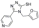 4-(2-FURYLMETHYL)-5-PYRIDIN-4-YL-4H-1,2,4-TRIAZOLE-3-THIOL 结构式