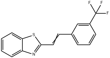 2-[3-(TRIFLUOROMETHYL)STYRYL]-1,3-BENZOTHIAZOLE 结构式