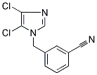 3-[(4,5-DICHLORO-1H-IMIDAZOL-1-YL)METHYL]BENZONITRILE 结构式