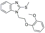 1-[2-(2-METHOXYPHENOXY)ETHYL]-2-(METHYLTHIO)-1H-BENZIMIDAZOLE 结构式