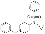 N-(1-BENZYLPIPERIDIN-4-YL)-N-(CYCLOPROPYL)BENZENESULPHONAMIDE 结构式