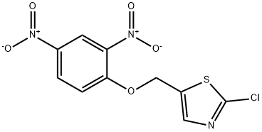 (2-Chloro-1,3-thiazol-5-yl)methyl 2,4-dinitrophenyl ether 结构式