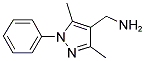 C-(3,5-DIMETHYL-1-PHENYL-1H-PYRAZOL-4-YL)-METHYLAMINE 结构式