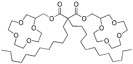 BIS[(12-CROWN-4)METHYL] 2,2-DIDODECYLMALONATE 结构式