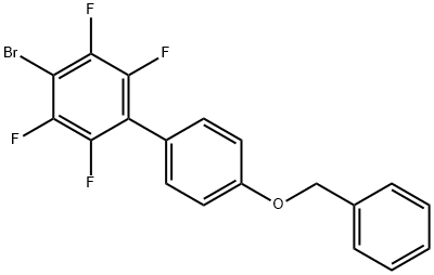 4-(BENZYLOXY)-4'-BROMO-2',3',5',6'-TETRAFLUORO-1,1'-BIPHENYL 结构式