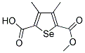 5-(METHOXYCARBONYL)-3,4-DIMETHYLSELENOPHENE-2-CARBOXYLIC ACID 结构式