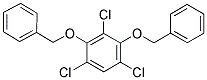 2,4-BIS(BENZYLOXY)-1,3,5-TRICHLOROBENZENE 结构式
