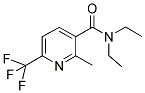 N,N-DIETHYL-2-METHYL-6-(TRIFLUOROMETHYL)NICOTINAMIDE 结构式
