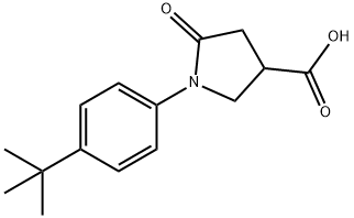 1-(4-tert-Butylphenyl)-5-oxopyrrolidine-3-carboxylic acid 结构式