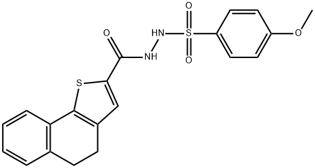 N'-(4,5-DIHYDRONAPHTHO[1,2-B]THIOPHEN-2-YLCARBONYL)-4-METHOXYBENZENESULFONOHYDRAZIDE 结构式