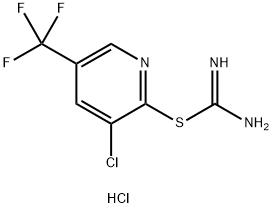 (3-CHLORO-5-(TRIFLUOROMETHYL)(2-PYRIDYL))THIOCARBOXAMIDINE, HYDROCHLORIDE 结构式