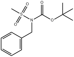 TERT-BUTYL N-BENZYL-N-(METHYLSULFONYL)CARBAMATE 结构式