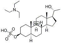 5-ALPHA-PREGNAN-3-BETA, 20-BETA-DIOL-3-SULPHATE, TRIETHYL AMMONIUM SALT 结构式