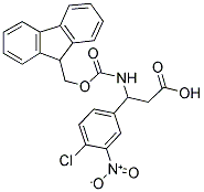 FMOC-DL-3-(4-CHLORO-3-NITROPHENYL)-3-AMINO-PROPIONIC ACID 结构式