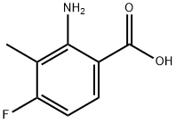 2-氨基-3-甲基-4-氟苯甲酸 结构式
