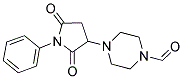 4-(2,5-DIOXO-1-PHENYL-3-PYRROLIDINYL)-1-PIPERAZINECARBALDEHYDE 结构式