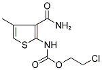 2-CHLOROETHYL N-[3-(AMINOCARBONYL)-4-METHYL-2-THIENYL]CARBAMATE 结构式