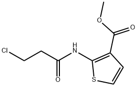 METHYL 2-[(3-CHLOROPROPANOYL)AMINO]-3-THIOPHENECARBOXYLATE 结构式