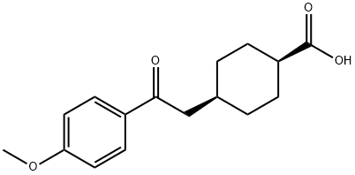 CIS-4-[2-(4-METHOXYPHENYL)-2-OXOETHYL]CYCLOHEXANE-1-CARBOXYLIC ACID 结构式