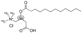 LAUROYL CARNITINE CHLORIDE, L-, [CARNITINE(METHYL-14C)] 结构式