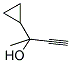 3-丁炔-2-醇,2-环丙基- 结构式